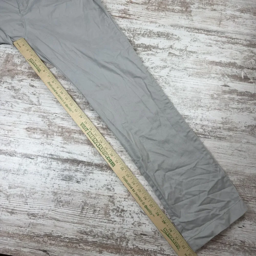 J.Crew 770 Straight Fit Stretch Chino Pants Men's 36x33 Light Gray Preppy